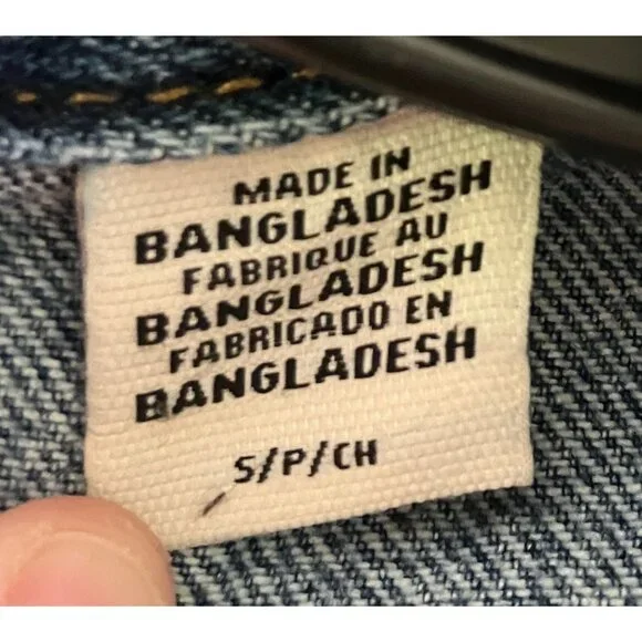 Levi's Premium Womens Vintage Fit Denim Trucker Jacket Size Small Blue FA EXC - Picture 8 of 12